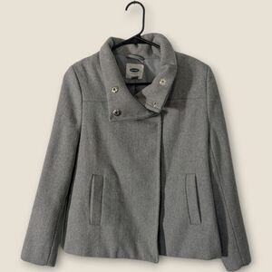 Old Navy Women's Wool Blend Double Breasted Blazer Dark Academia | Size Small